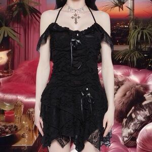 🩷DOLLSKILL WIDOW GOTHIC GARDENS MINI DRESS🩷
